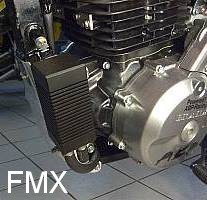 Motorrad Ölkühler 85ml Motoröl Kühler System Aluminium Motorölkühler Kühler  für 100CC-250CC Motorrad Dirt Bike ATV(Silber)